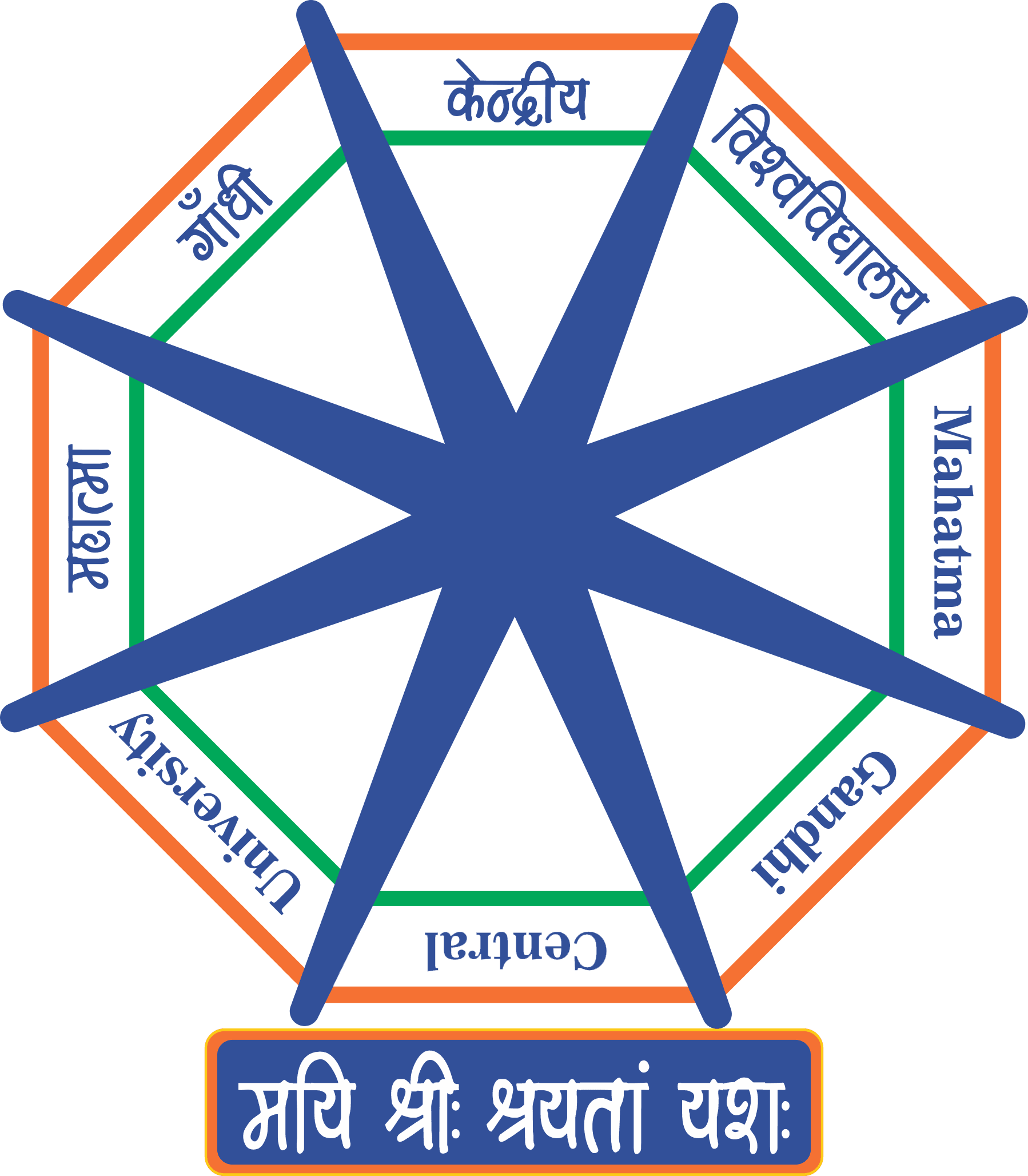 Mahatma  Gandhi  Central  University logo