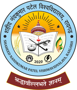 Shaheed Nandkumar Patel Vishwavidyalaya logo