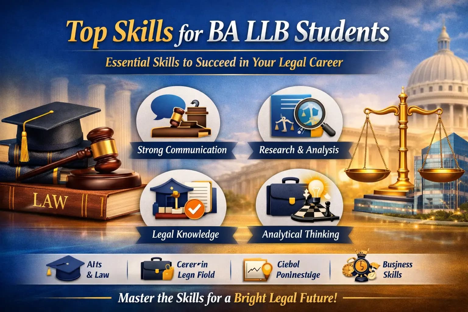 Top Skills Every BA LLB Student Should Develop for a Successful Legal Career