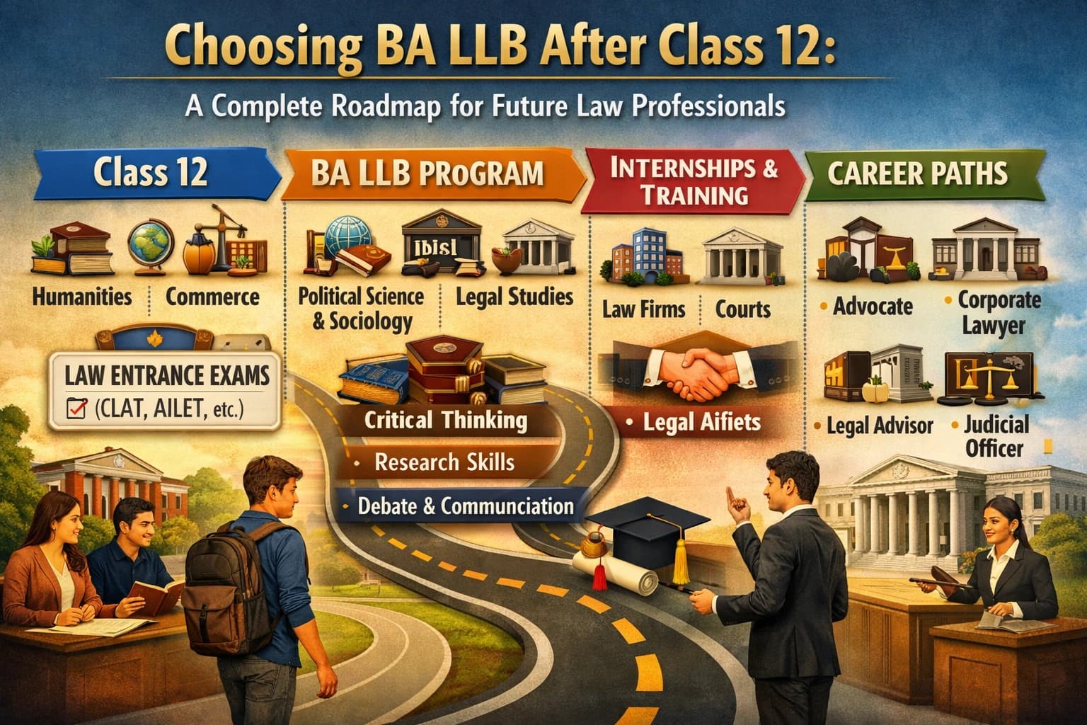 Choosing BA LLB After Class 12: A Complete Roadmap for Future Law Professionals