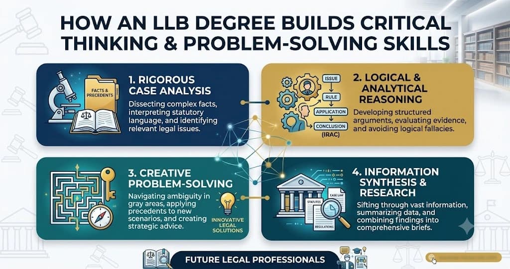 How an LLB Degree Builds Critical Thinking and Problem-Solving Skills for Future Legal Professionals