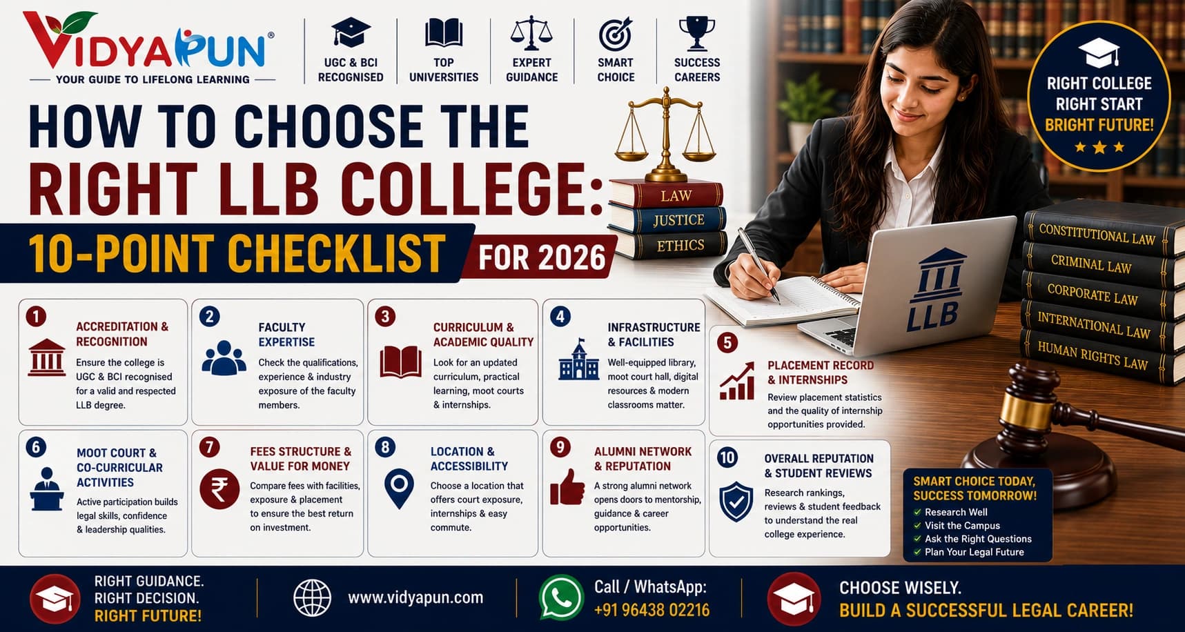 How to Choose the Right LLB College: 10-Point Checklist for 2026