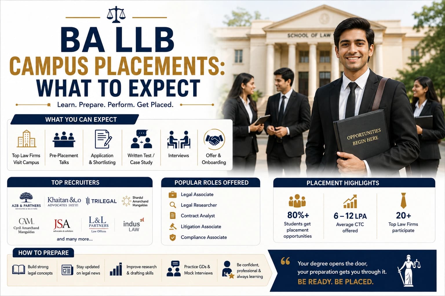 BA LLB Campus Placements: What to Expect