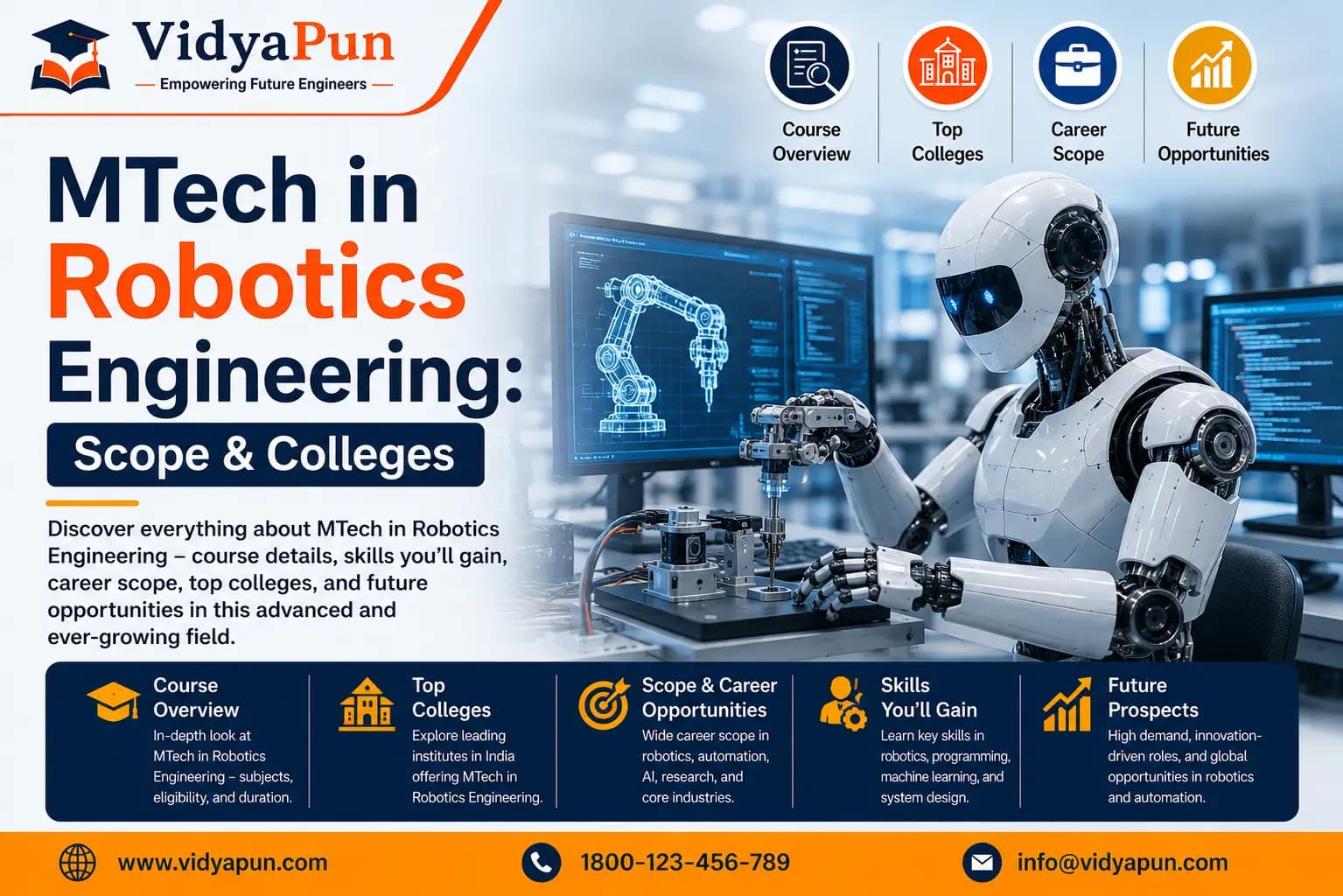MTech in Robotics Engineering: Scope & Top Colleges in India