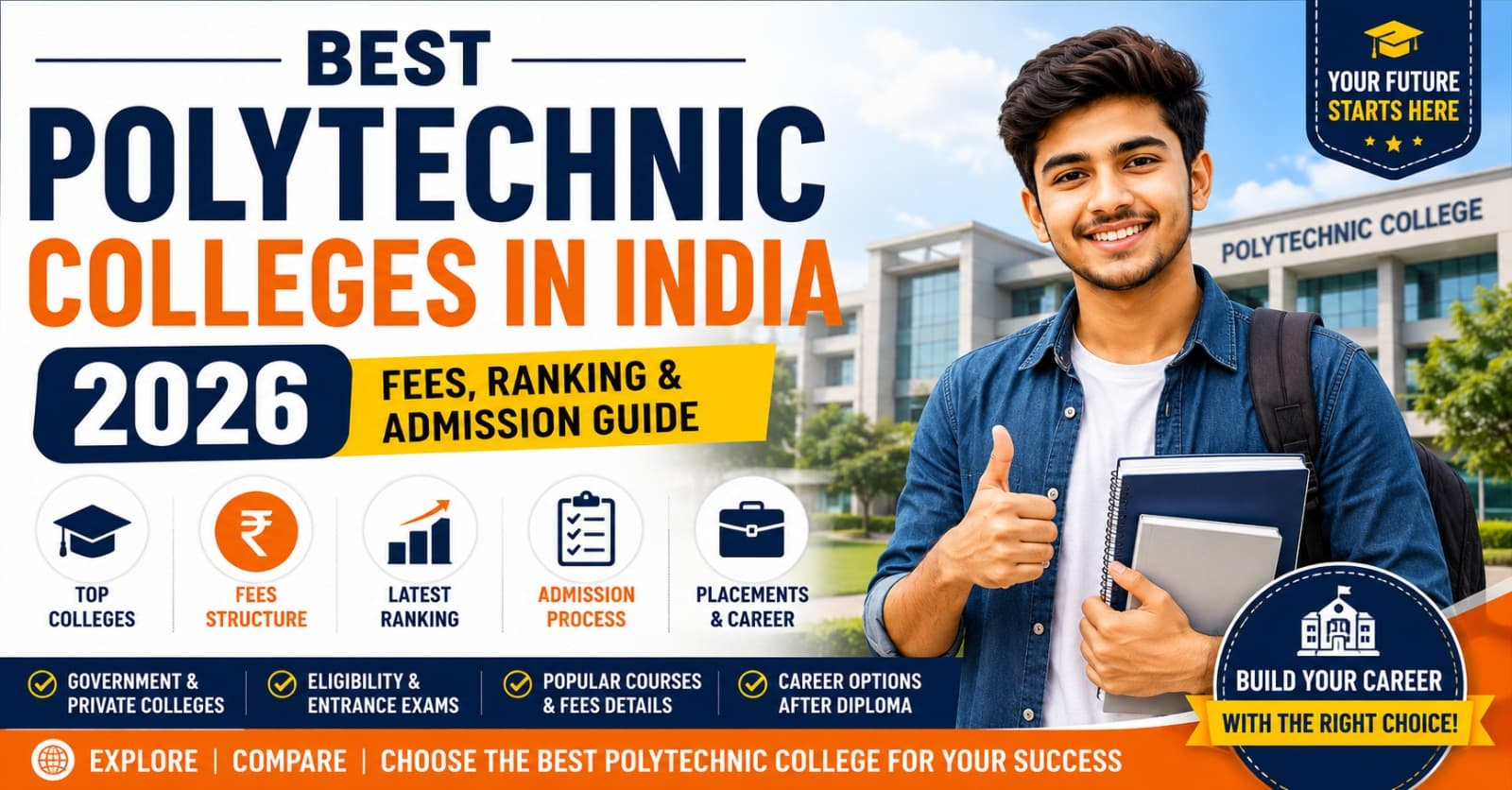 Best Polytechnic Colleges in India 2026: Fees, Ranking & Admission Guide